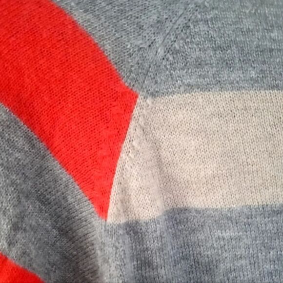 C&C California Women's Striped Henley Sweater Wool Cashmere Blend Size Medium - Picture 8 of 8